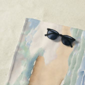 Serviette De Plage Manatee Genre Neutre Personnalisé (En situation)