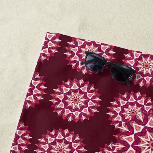 Serviette de plage Mandala 3 (En situation)