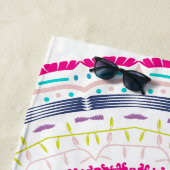 Serviette De Plage mandala coloré (En situation)
