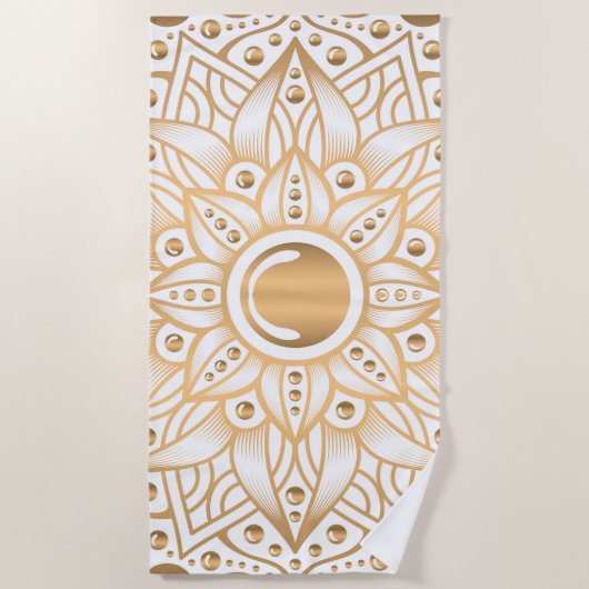 Serviette De Plage Mandala de luxe 11 (Devant)