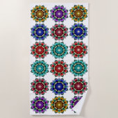 Serviette De Plage Mandala en différentes couleurs (Devant)
