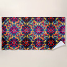 mandala floral coloré