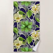 Serviette De Plage Mandala Inspiré de la Nature (Devant)