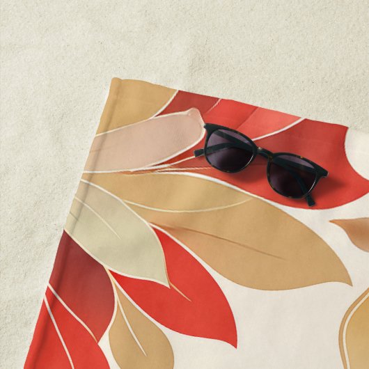 Serviette de plage Mandala Petals (En situation)