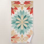 Serviette de plage Mandala Petals (Devant)