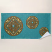 Serviette de plage Mandala Poissons (Devant)