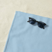 Serviette de plage Mandala Rabbit Chocolate et Blu (En situation)
