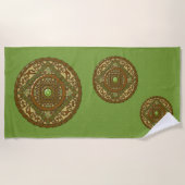 Serviette de plage Mandala Vierge (Devant)