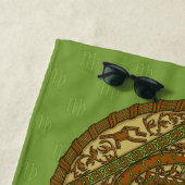 Serviette de plage Mandala Vierge (En situation)