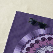 Serviette de plage Mandala Wind (En situation)