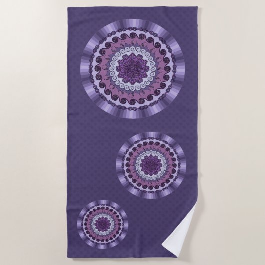 Serviette de plage Mandala Wind (Devant)