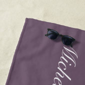 Serviette De Plage Mandala Yoga Mat avec nom, Personnalisable, Person (En situation)