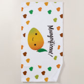 Serviette De Plage Mango mignon et drôle (Devant)