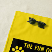 Serviette De Plage Manuel d'instruction de chien amusant (En situation)