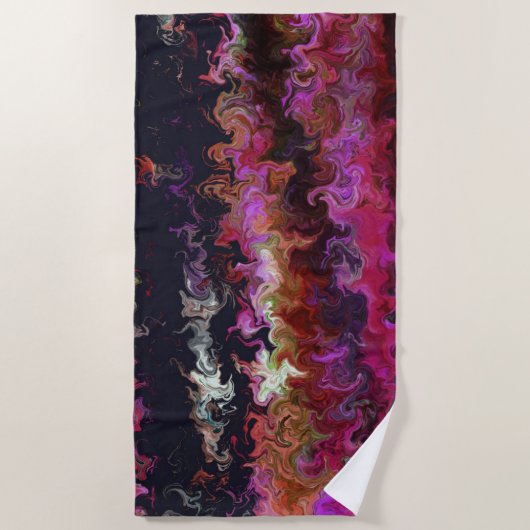 Serviette De Plage Marble Dreams By, JP's Artsy Ware (Devant)