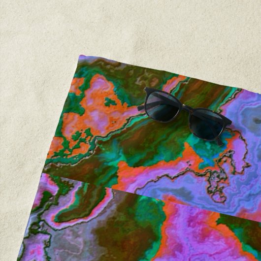 Serviette De Plage Marbre aigre (En situation)