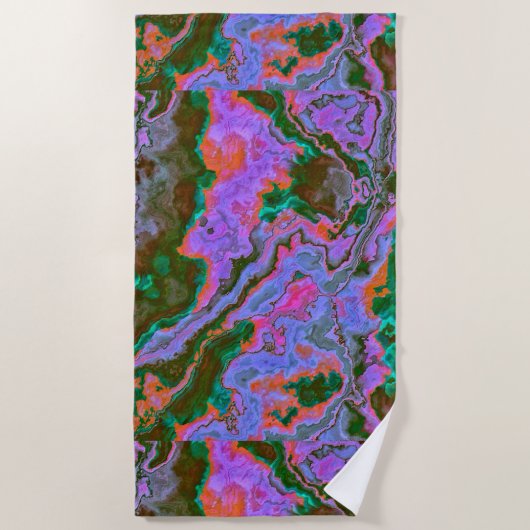 Serviette De Plage Marbre aigre (Devant)