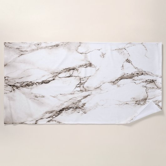 Serviette De Plage Marbre aspect marron (Devant)