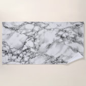 Serviette De Plage Marbre blanc Beach Towel (Devant)
