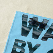 Serviette De Plage Marche par la foi Christian Ocean (En situation)