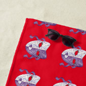 Serviette De Plage Mardi Gras MasqueThunder_Cove (En situation)