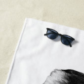 Serviette De Plage Marée calme, yeux clairs (En situation)