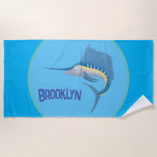 Serviette De Plage Marée de plaisance de l'espadon