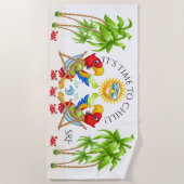 Serviette de plage Margarita Parrot (Devant)