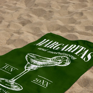Serviette De Plage Margaritas et Matrimony Enterrement de Vie de Jeun
