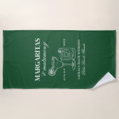 Serviette De Plage Margaritas & Mariage Bachelorette Week-end (Devant)