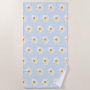 Serviette De Plage marguerite blanche