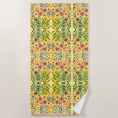 Serviette De Plage marguerites et tournesols (Devant)