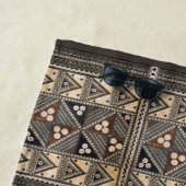 Serviette De Plage Mariage hawaïen Tapa Cloth (En situation)