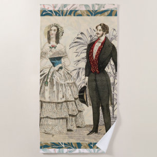Serviette De Plage Mariage victorien Mariage vintage 1844 Oeuvre arti