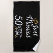 Serviette De Plage Marié Il Y A 50 Ans (Devant)