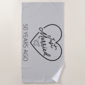 Serviette De Plage Marié Il Y A 50 Ans III (Devant)