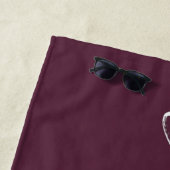 Serviette De Plage Marié, Mme. | Bride Beach Towne personnalisée (En situation)