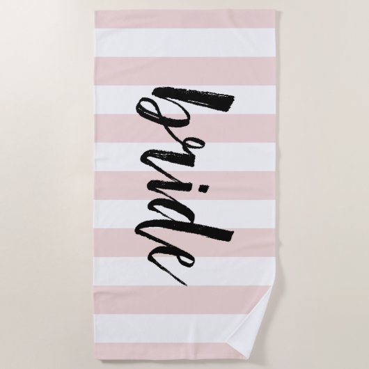 Serviette De Plage Mariée | Brouiller la bande (Devant)