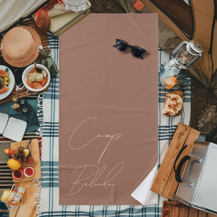 Serviette De Plage Mariée de camping personnalisable Mousse de Mocha