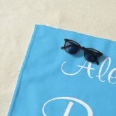 Serviette De Plage Mariée EVJF Étoile de mer dans le sable Mariage (En situation)
