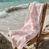 Serviette De Plage Mariée Personnalisée | Future Mme Nom Personnalisé