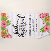 Serviette De Plage Mariés, Cadeau de Mariage (Devant)