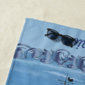 Serviette De Plage Marina Vallarta 0948 (En situation)