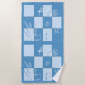Serviette De Plage Marine (Devant)