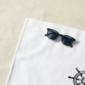 SERVIETTE DE PLAGE MARINE (En situation)