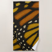 Serviette De Plage Mariposa Orange & Yellow Monarch Butterfly Wing (Devant)