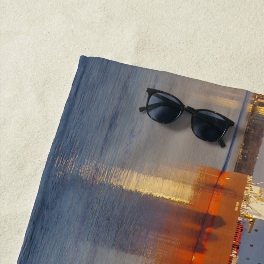 Serviette de plage Mark W. Barker (En situation)