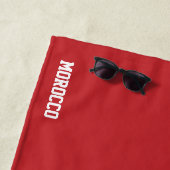 Serviette De Plage Maroc Drapeau splendide patriotique (En situation)