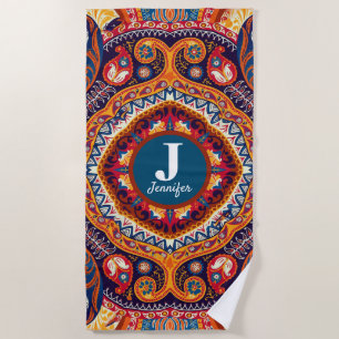 Serviette De Plage Marocain Mariage Vacances Nom personnalisé