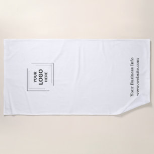Serviette De Plage Marque d'entreprise   Logo d'entreprise Minimalist